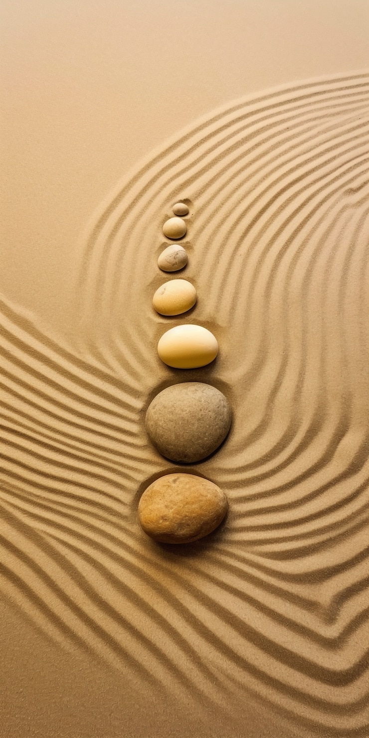 Kostenlose Foto minimalistischer zen-stein-hintergrund