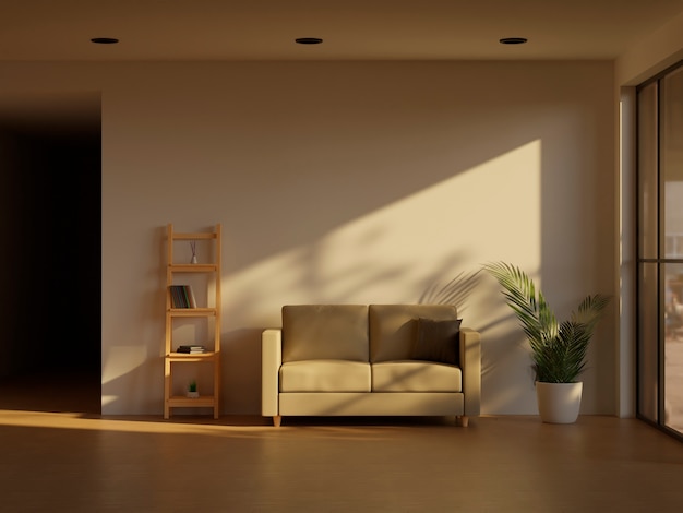 Kostenloses Foto minimalistisches 3d-interieur