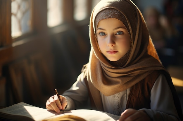 Mittlerer Schuss islamischer Mädchen-Lebensstil