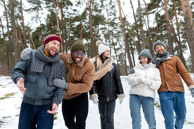 Mittleres Wiedersehen der Smiley-Freunde