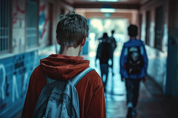 Kostenloses Foto mobbing von kindern in der schule