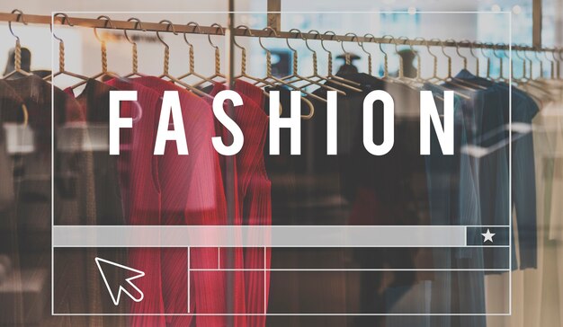 Modekollektion Design Shopping Graphic Words