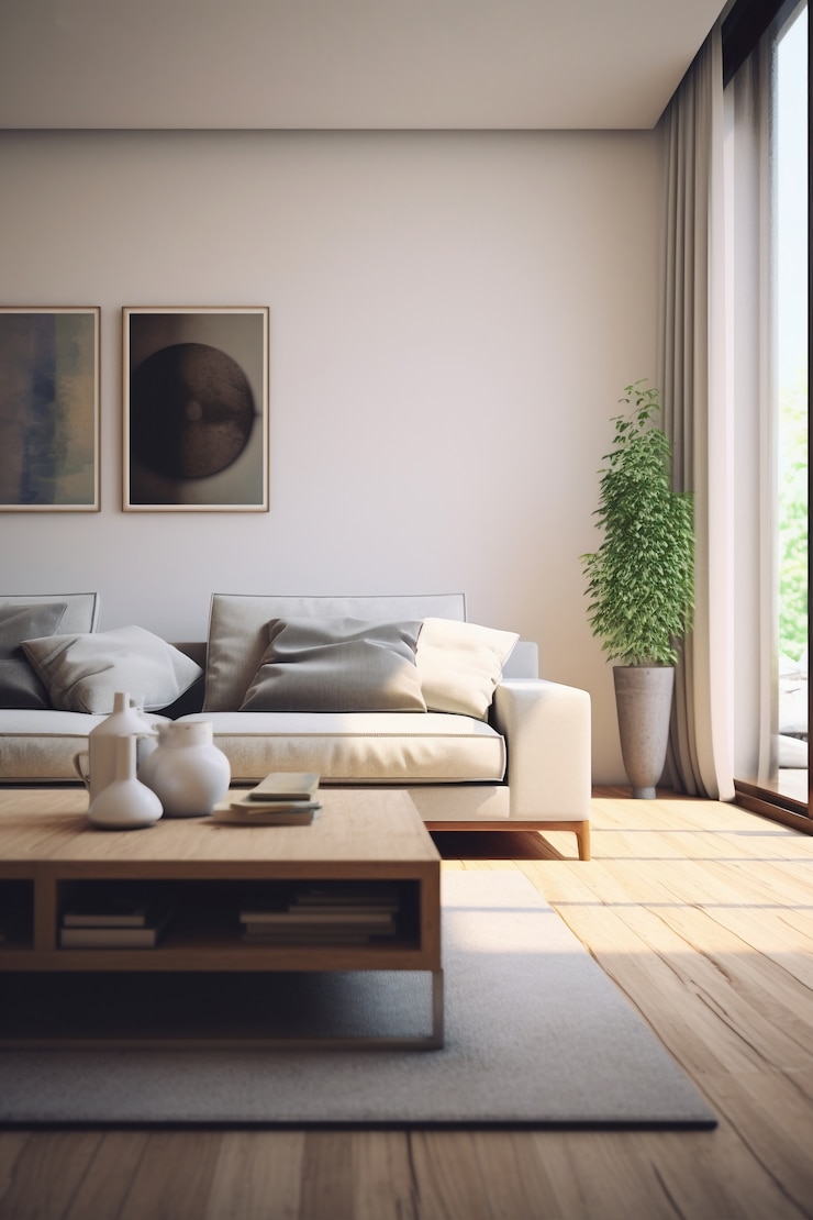 Kostenlose Foto moderne innenarchitektur des wohnzimmers