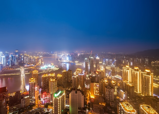Kostenloses Foto moderne metropole skyline, chongqing, china,