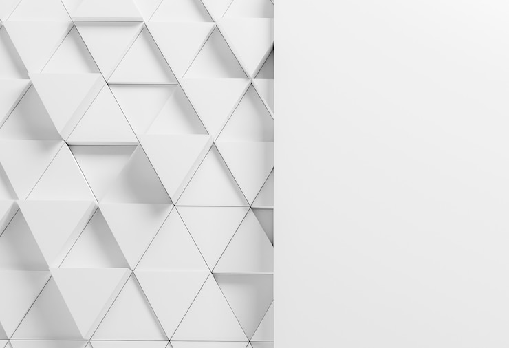 Kostenlose Foto moderner hintergrund mit weißen dreiecken