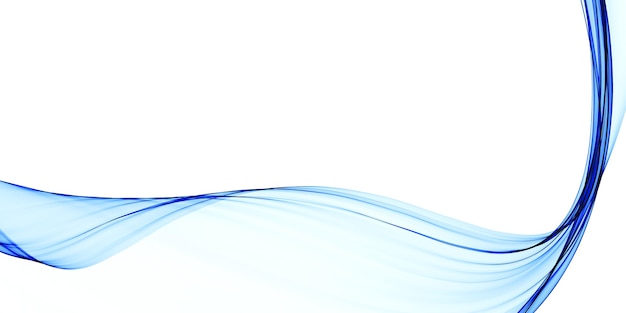 Moderner Präsentationshintergrund mit blauen Fließlinien
