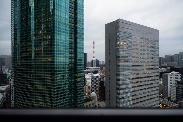 Moderner Tokio-Straßenhintergrund