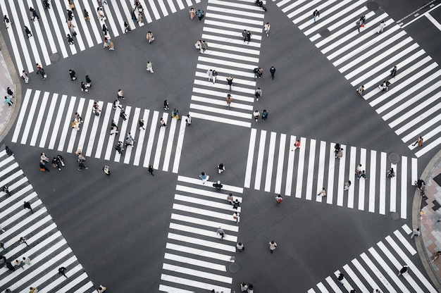 Kostenloses Foto moderner tokio-straßenhintergrund