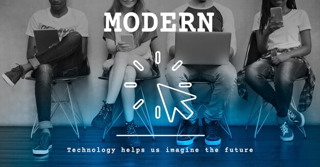 Modernes Technologietrend-Innovations-Konzept