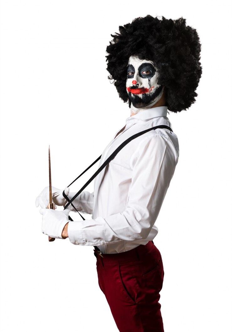 Kostenlose Foto mörder-clown mit messer