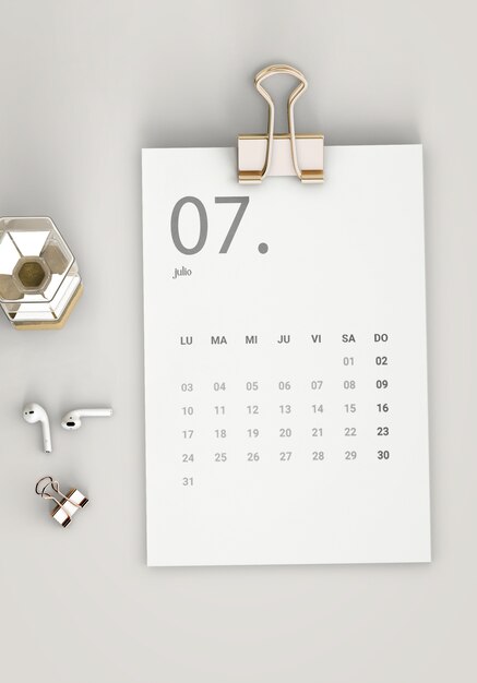 Monatskalender für das Jahr 2023 Stillleben