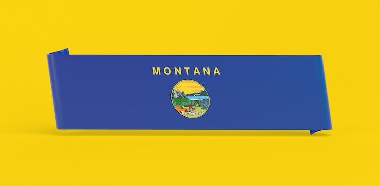 Kostenlose Foto montana-flagge-banner