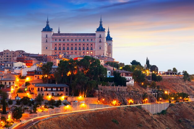 Morgenansicht von Alcazar von Toledo