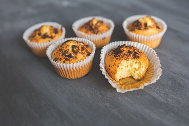 Muffins und Schokolade