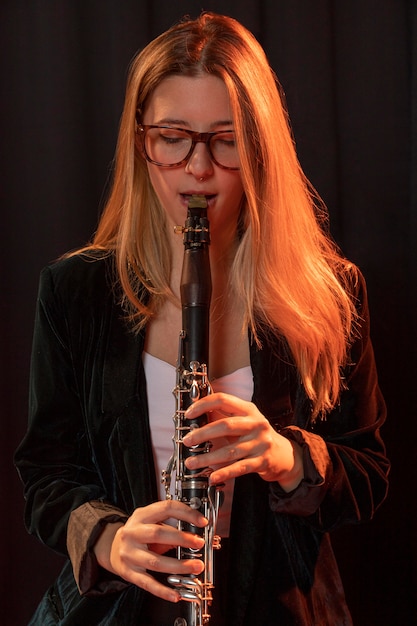 Musiker feiert Jazz Day Event