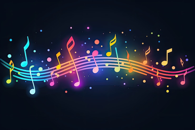 Kostenlose Foto musikkonzept im cartoon-stil