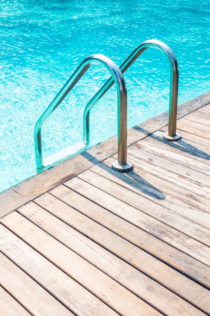 Kostenlose Foto muster luxus leiter schwimmen schritte