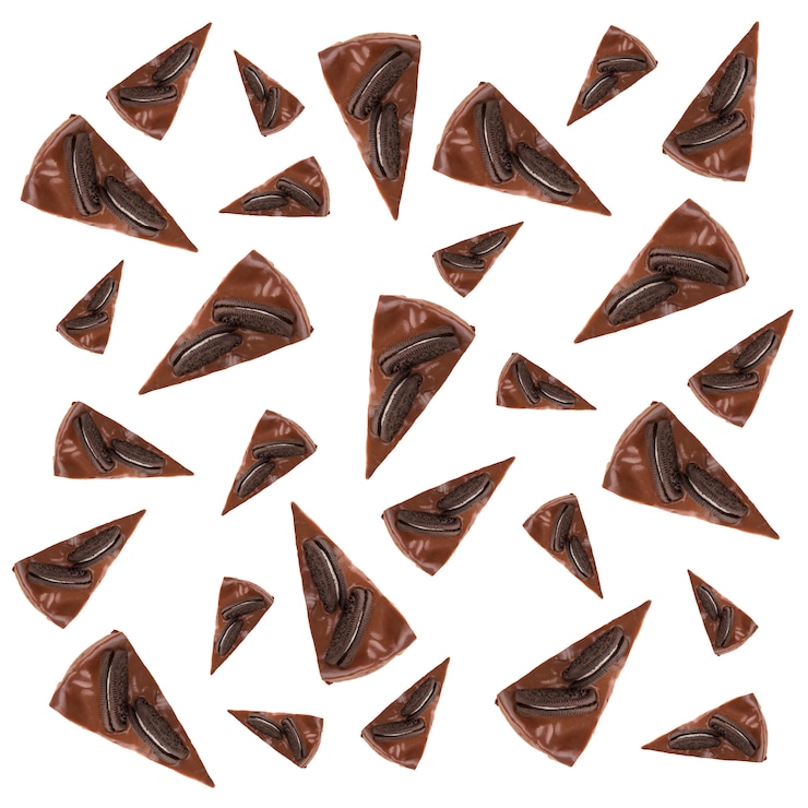 Kostenlose Foto muster von schokoladenkuchen mit keksen
