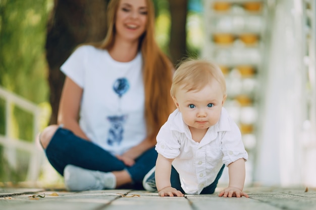 Mutter mit Sohn