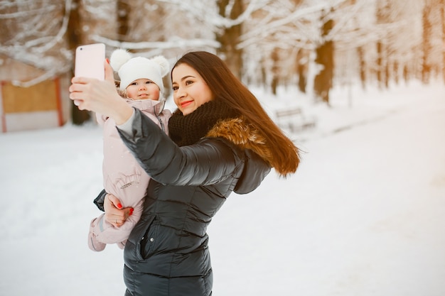 Mutter mit Tochter