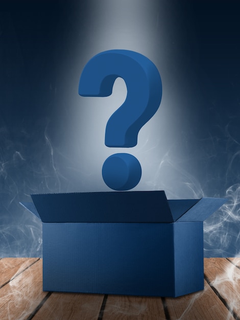 Kostenloses Foto mystery box mit geschenkkonzept