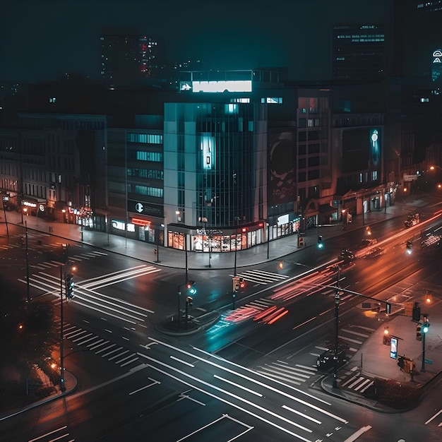 Kostenloses Foto nachtansicht der straßen der modernen stadt moskau, russland