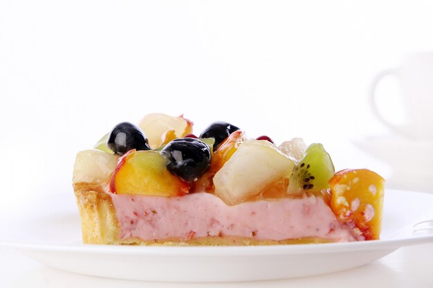 Nachtischfruchtkuchenkuchen mit Blaubeeren