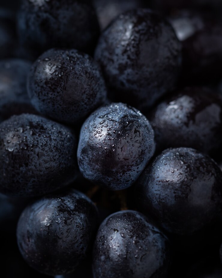 Kostenlose Foto nahaufnahme auf der geschmackvollen blaubeere, natürlich frisch