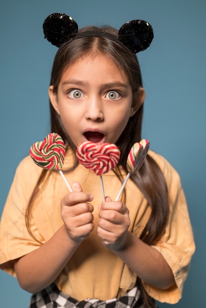 Nahaufnahme auf süßem Kinderportrait