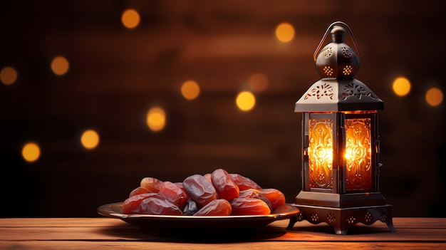 Nahaufnahme der appetitvollen Ramadan-Mahlzeit