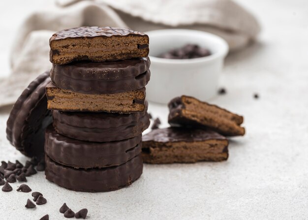 Nahaufnahme der köstlichen Alfajores