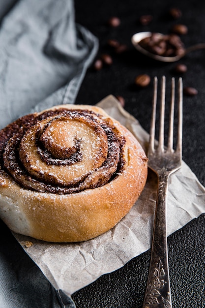 Nahaufnahme der köstlichen Zimtschnecken