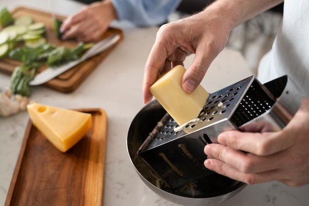 Nahaufnahme der Zutaten zum Kochen