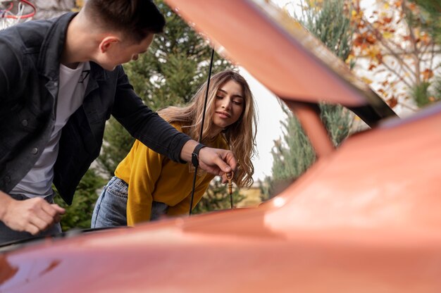 Nahaufnahme des Autopflegeprozesses