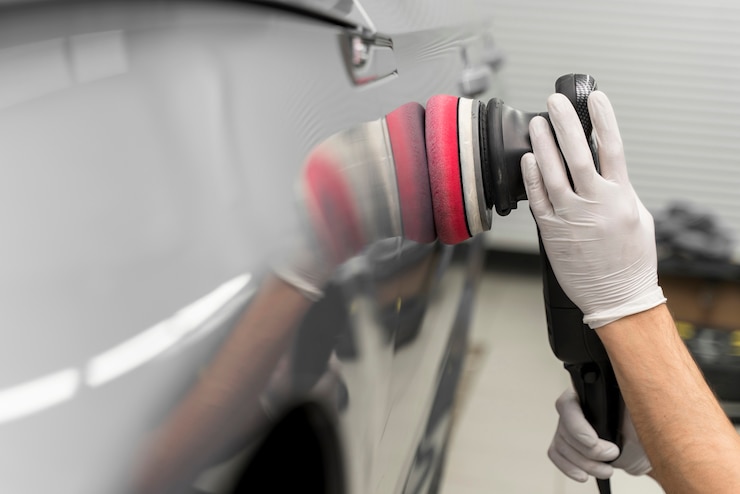 Kostenlose Foto nahaufnahme des autopflegeprozesses