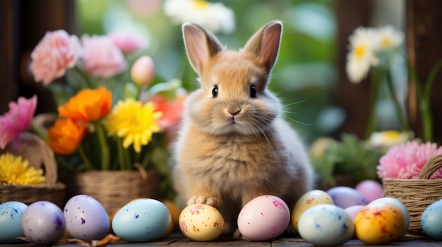 Kostenloses Foto nahaufnahme des osterhäschens