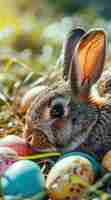 Kostenloses Foto nahaufnahme des osterhäschens