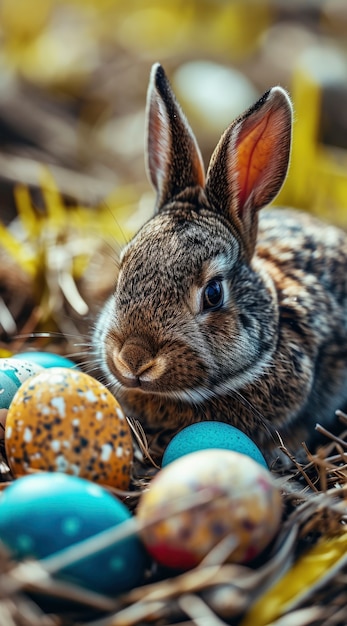 Kostenloses Foto nahaufnahme des osterhäschens