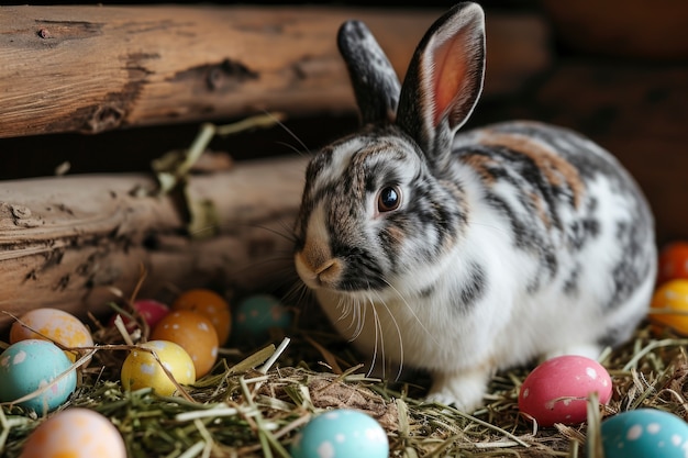 Kostenloses Foto nahaufnahme des osterhäschens