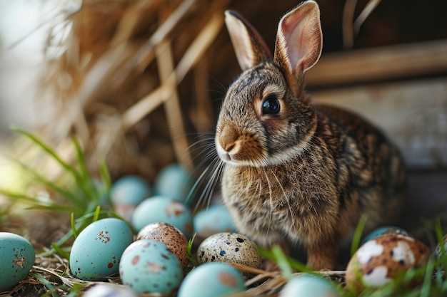 Kostenloses Foto nahaufnahme des osterhäschens