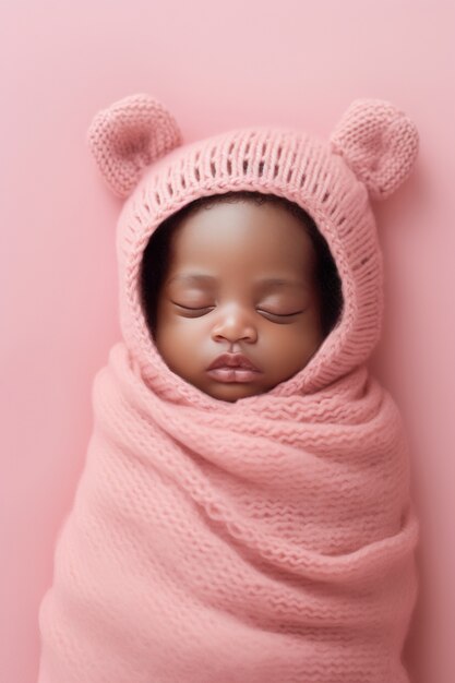 Nahaufnahme des schlafenden Neugeborenen