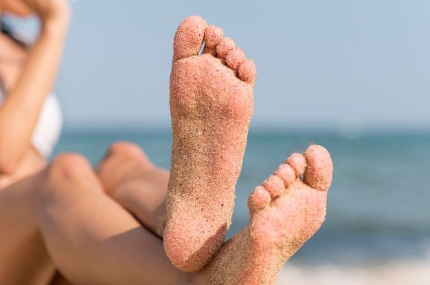 Nahaufnahme des Strandkonzepts