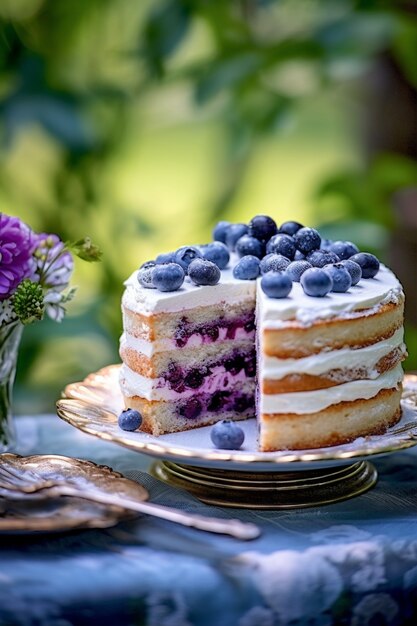 Nahaufnahme eines ausgefallenen Desserts