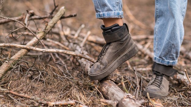 Nahaufnahme Frauenschuhe