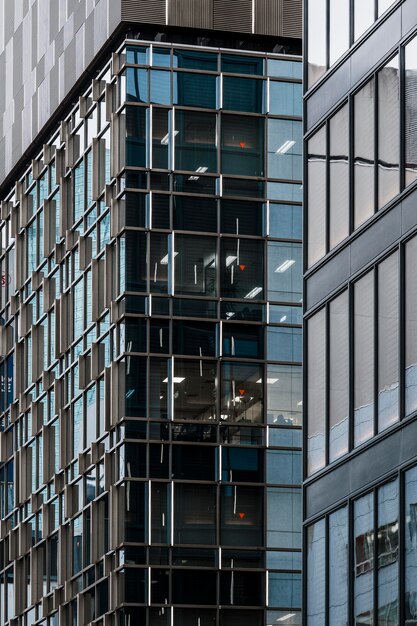 Nahaufnahme moderne Bürogebäude in der Stadt