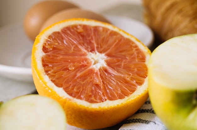 Nahaufnahme schmackhaft orange