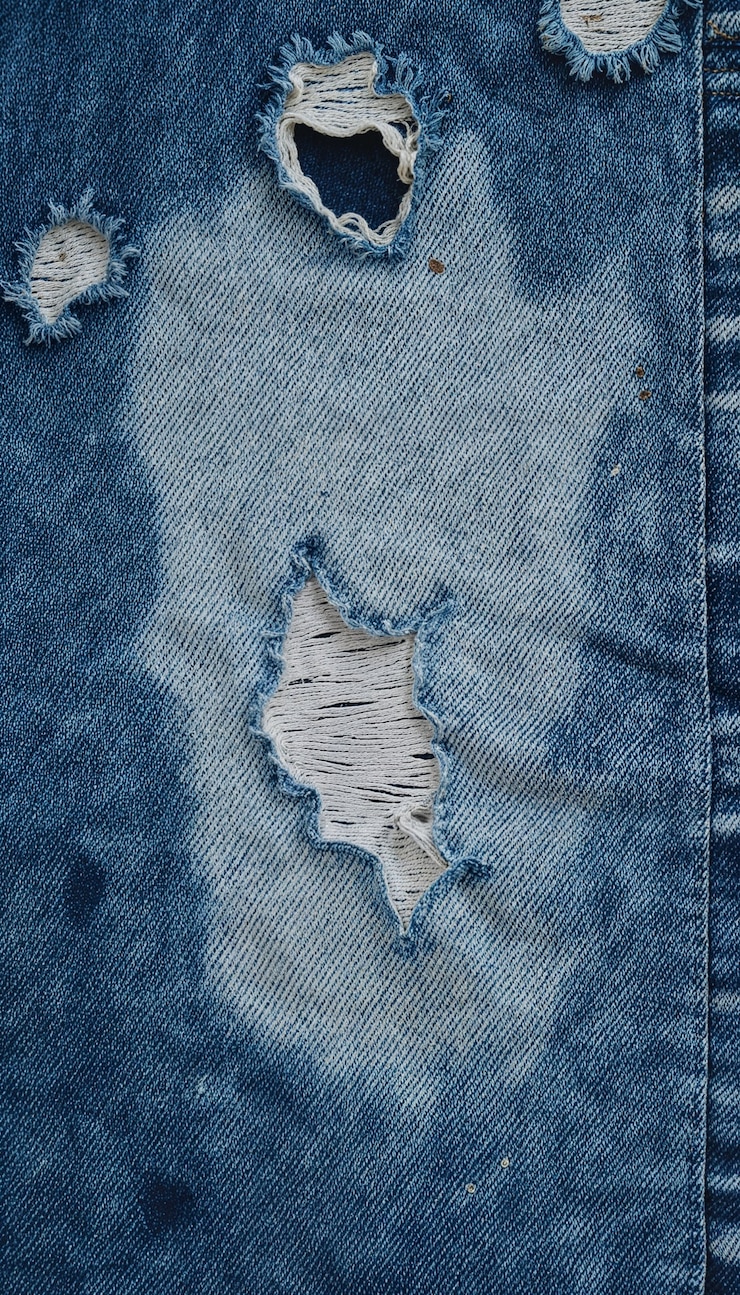 Kostenlose Foto nahaufnahme von denim-texturdetails