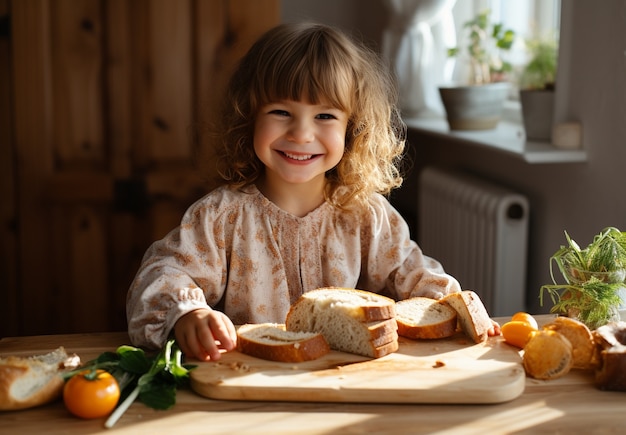 Kostenloses Foto nahaufnahme von kinder, die kochen