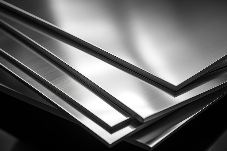 Nahaufnahme von Metallplatten