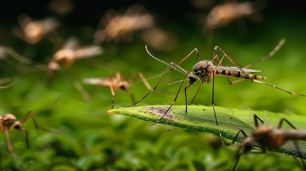 Kostenloses Foto nahaufnahme von mücken in der natur